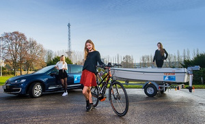 © Boot und Fun Berlin/ E-Mobility galore: Mit dem E-Auto das E-Boot trailern und für den Landgang das E-Bike nehmen