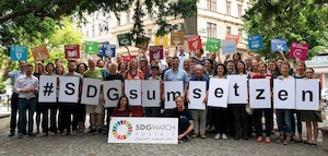 © Evelyn Knoll ÖKOBÜRO / Die Forderung ist klar: Eine Umsetzung der SDGs ist ein Muss