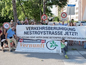 © Vernunft statt Ostumfahrung / Gemeinsam für verkehrsberuhigende Maßnahmen in der Nestroystraße/Lorenzgasse