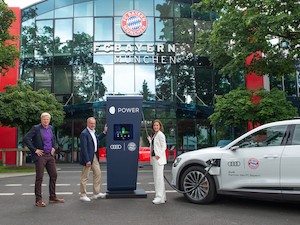 © Audi / Neue Lademöglichkeiten beim FC Bayern