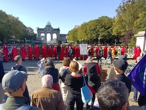 © XR / XR-Rebellion in Brüssel für Ende der Subventionen in fossile Brennstoffe