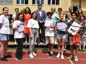 © Stadt Baden / Siegerehrung für die Schüler und Schülerinnen