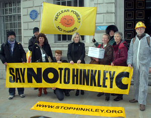 © Stop Hinkley / Die Anti-Atom-Bewegung demonstriert auch in Großbritannien