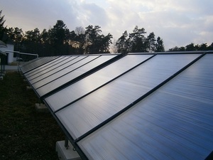© oekonews- Solarthermische Großanlage bei den Wasserwerken Andritz