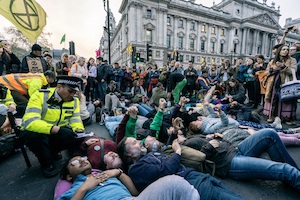 © Extinction Rebellion UK Vladimir Morozov / "Rebellion" am Parliament Square in London