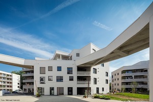 ©  Michael Heinrich/ Das Passivhaus-Projekt wagnisArt in München mit 138 genossenschaftlichen Wohnungen stand gerade wieder auf der Besuchsliste bei den „Architektouren“ der Bayerischen Architektenkammer.