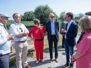 © VLK Serra/ Bundespräsident Van der Bellen im Natura2000-Gebiet Rheindelta