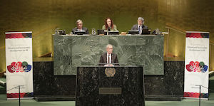 © Peter Lechner/HBF  / Der Bundespräsident in New York bei der UNO