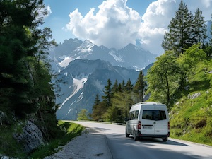 © Salzburg Research-Midjourney / Gästeshuttle schließt die Lücke zwischen öffentlichem Verkehr und touristischen Zielen